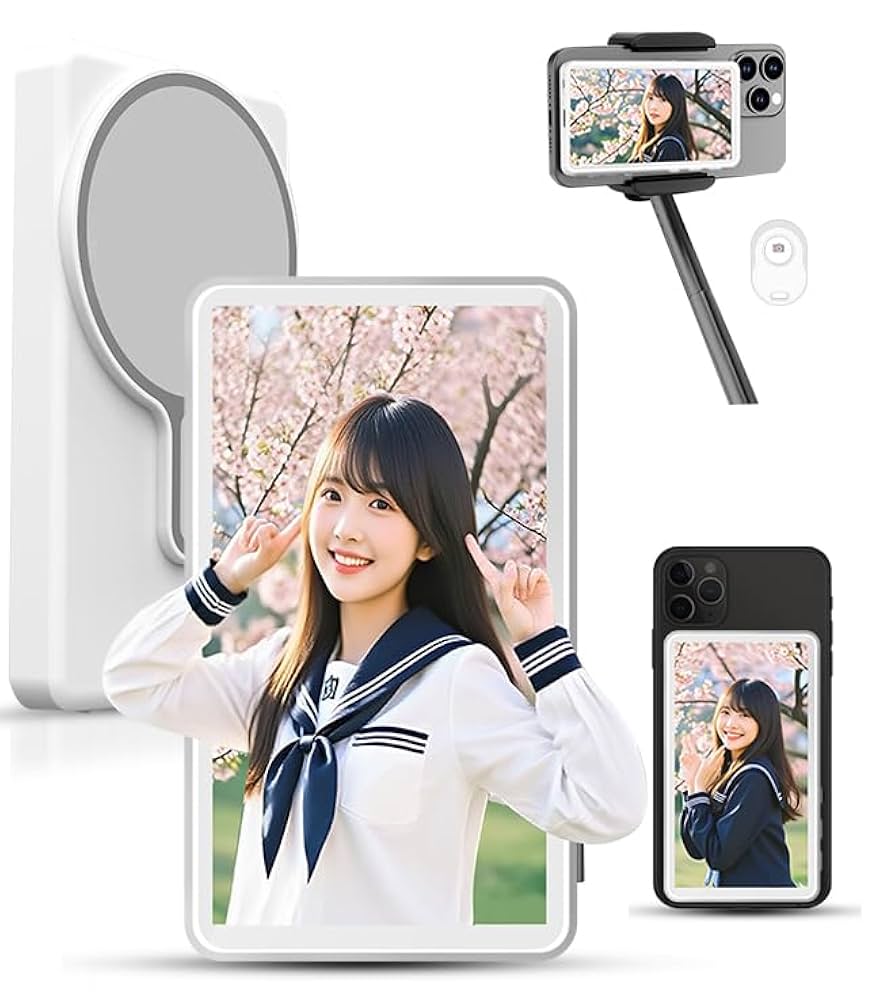 Amazon.co.jp: スマホ用自撮りモニター | iPhone専用 外カメラ自
